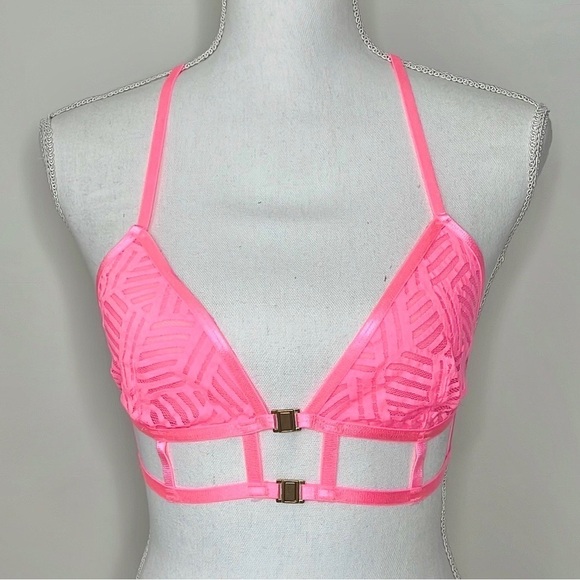 🔥 3/$30 ASOS Neon Pink Bralette - Picture 1 of 3